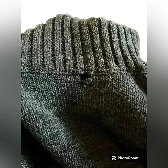 Matty M Women's Size Large Sweater Gray Asymmetrical Cowl Neck Long Sleeve - Picture 9 of 9